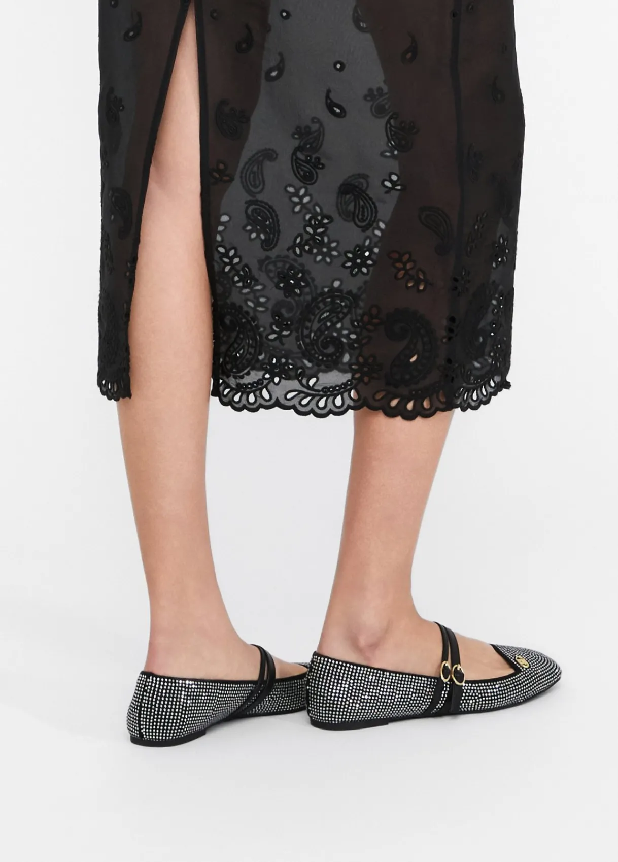 Liu Jo Jupe en organza avec broderies|Femme Jupes