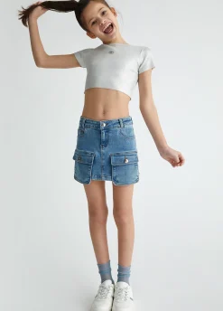 Liu Jo Jupe en toile denim|Enfant Pantalons & Jupes