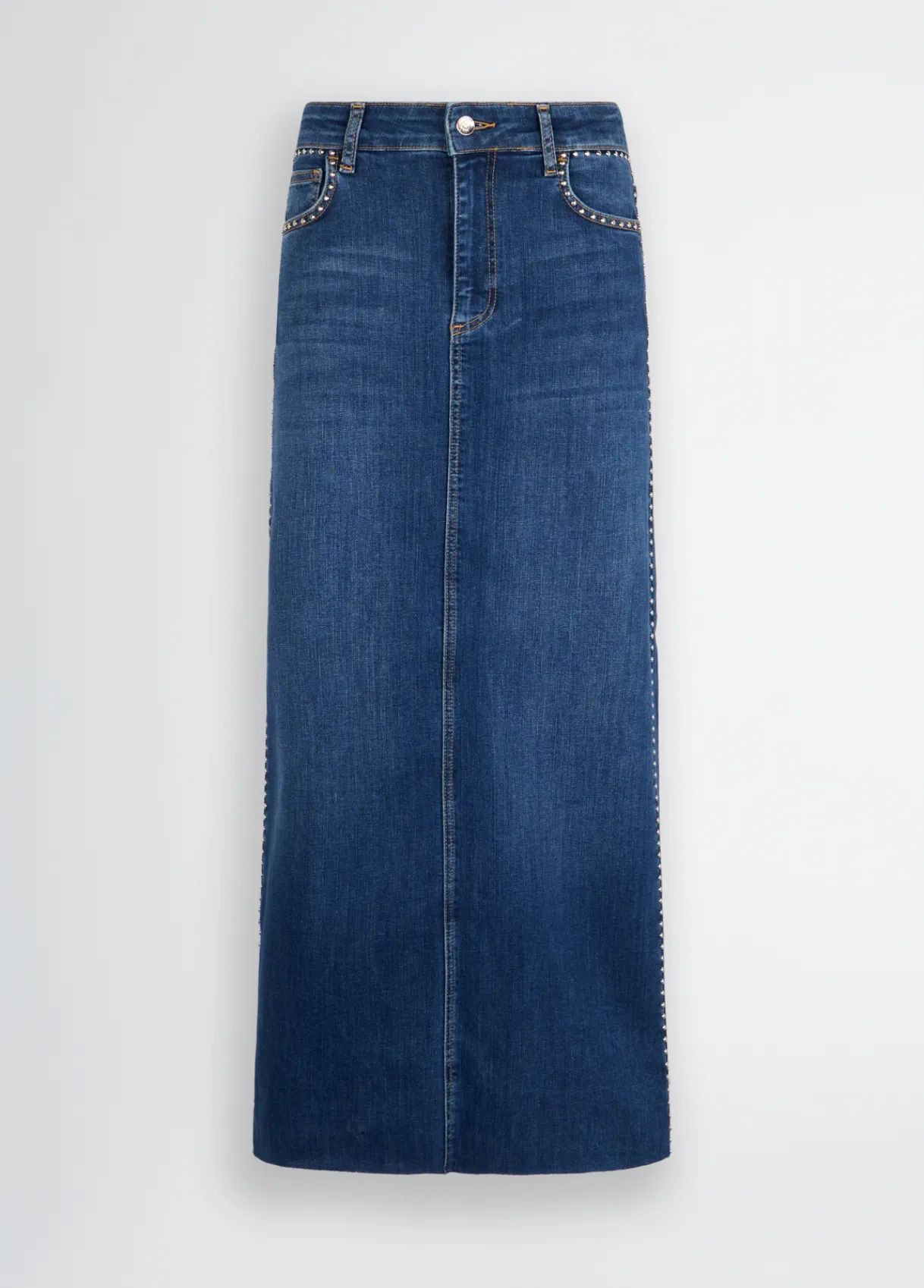 Liu Jo Jupe en toile denim avec clous|Femme Jupes