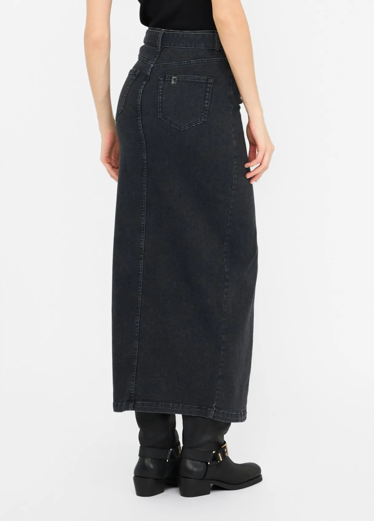 Liu Jo Jupe en toile denim avec ceinture|Femme Jupes