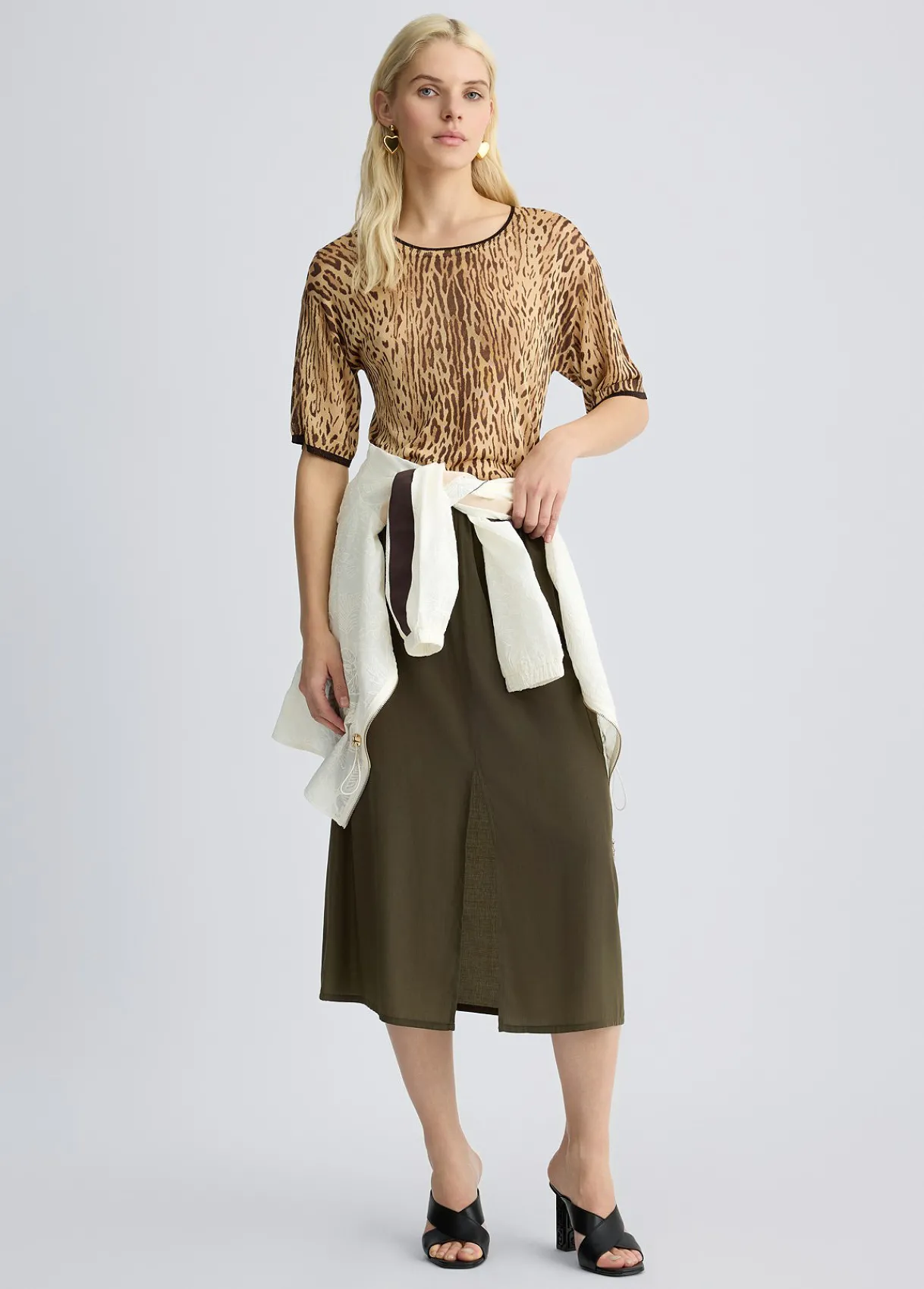 Liu Jo Jupe mi-longue cargo|Femme Mode Plage|Jupes