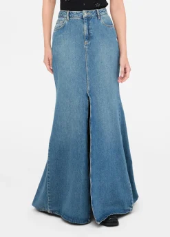 Liu Jo Jupe sirène en toile denim|Femme Jeans Patte D'Eph