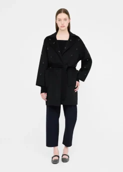 Liu Jo Manteau en laine avec broderies bijoux|Femme Manteaux