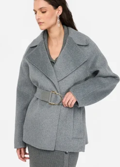 Liu Jo Manteau en laine avec ceinture|Femme Manteaux