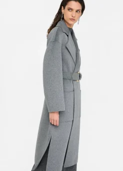Liu Jo Manteau en laine avec ceinture|Femme Manteaux