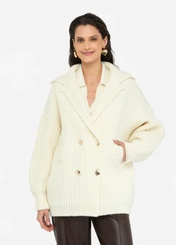 Liu Jo Manteau en maille de laine|Femme Manteaux|Mailles