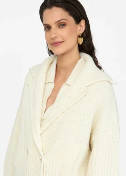 Liu Jo Manteau en maille de laine|Femme Manteaux|Mailles