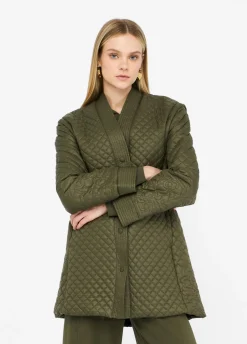 Liu Jo Manteau en nylon matelassé avec ceinture|Femme Manteaux|Vêtements De Sport