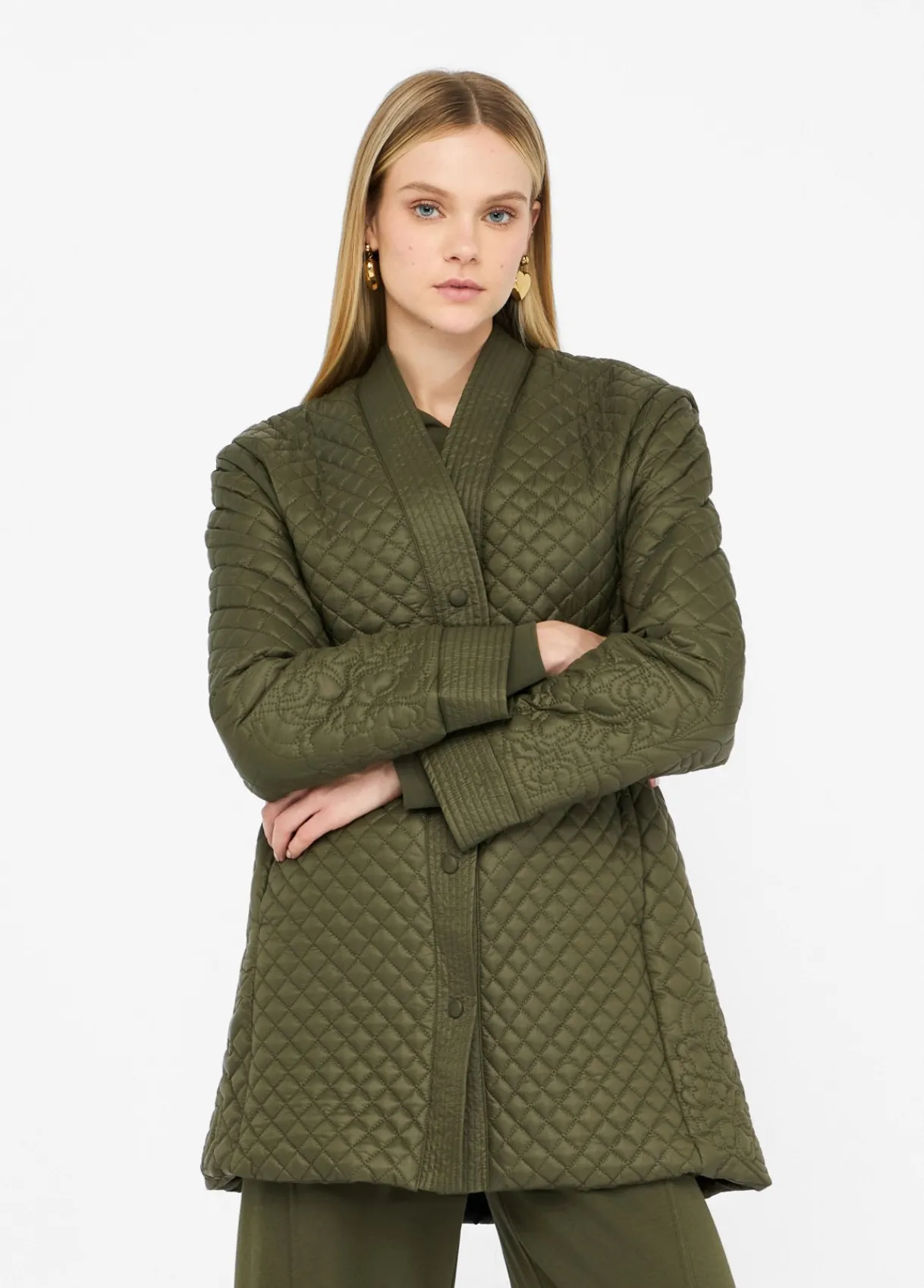 Liu Jo Manteau en nylon matelassé avec ceinture|Femme Manteaux|Vêtements De Sport