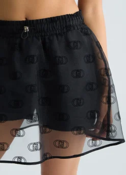 Liu Jo Mini jupe en organza imprimé|Femme Vêtements De Sport|Jupes