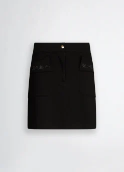 Liu Jo Minijupe en molleton avec strass|Femme Jupes