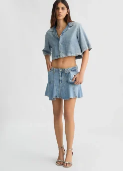 Liu Jo Minijupe en toile denim|Femme Jupes