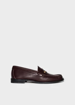 Liu Jo Mocassins bordeaux en cuir|Femme Most Wanted|Mocassins