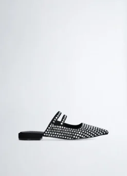 Liu Jo Mules avec strass|Femme Mocassins