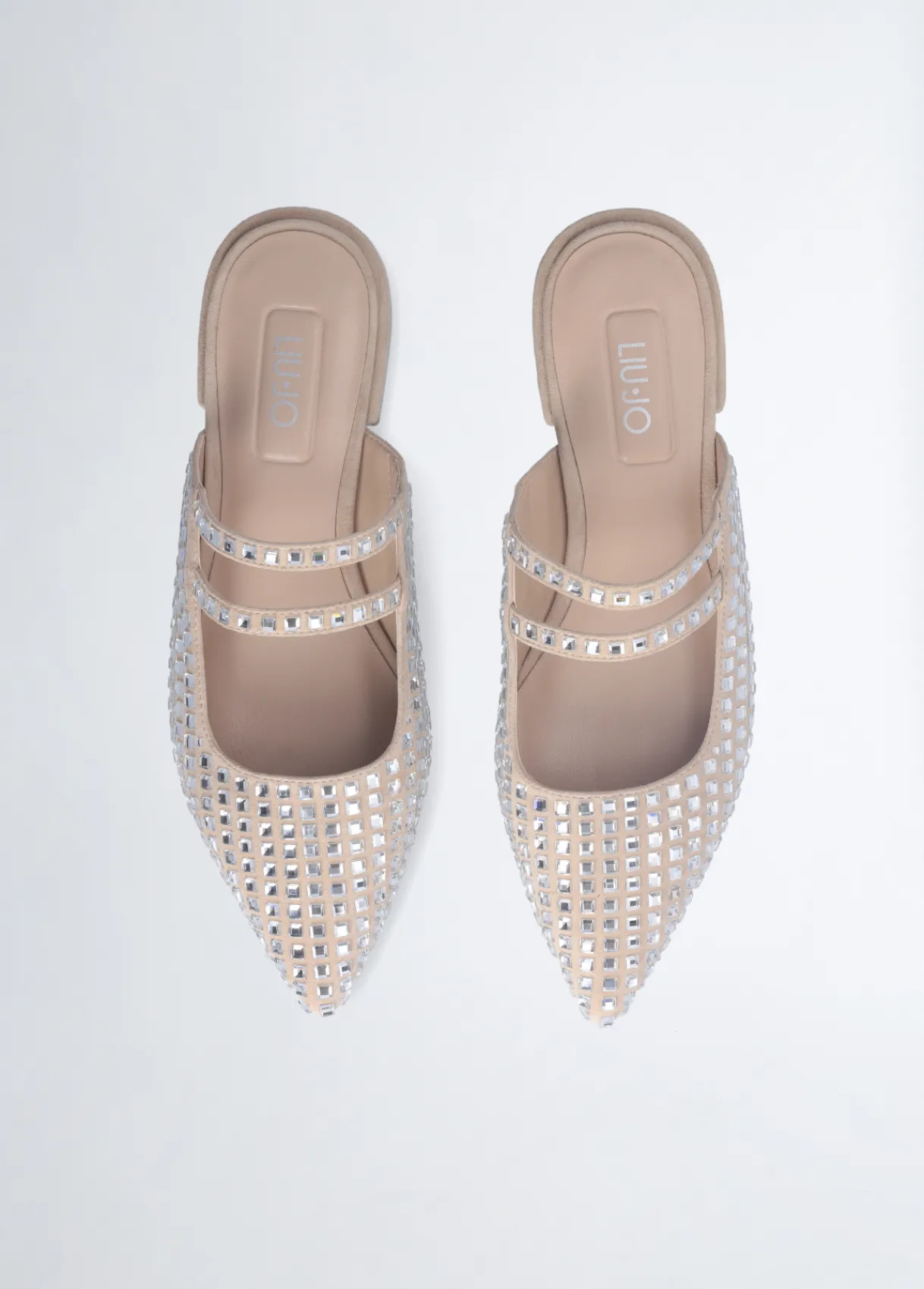 Liu Jo Mules avec strass|Femme Mocassins
