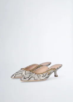 Liu Jo Mules imprimé python|Femme Escarpins