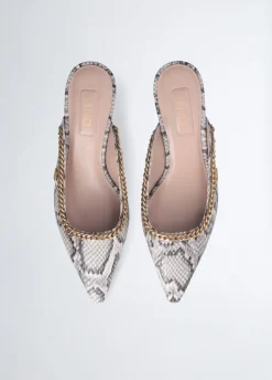 Liu Jo Mules imprimé python|Femme Escarpins