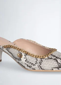 Liu Jo Mules imprimé python|Femme Escarpins