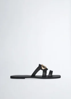 Liu Jo Mules plates avec logo|Femme Mocassins|Sandales
