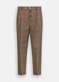 Liu Jo Pantalon à carreaux avec pinces|Femme Pantalons