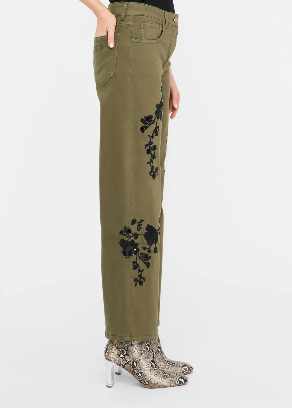 Liu Jo Pantalon avec broderies|Femme Pantalons