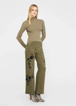 Liu Jo Pantalon avec broderies|Femme Pantalons