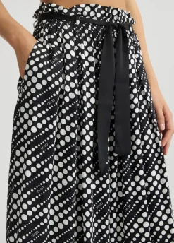Liu Jo Pantalon avec imprimé à pois|Femme Mode Plage|Pantalons