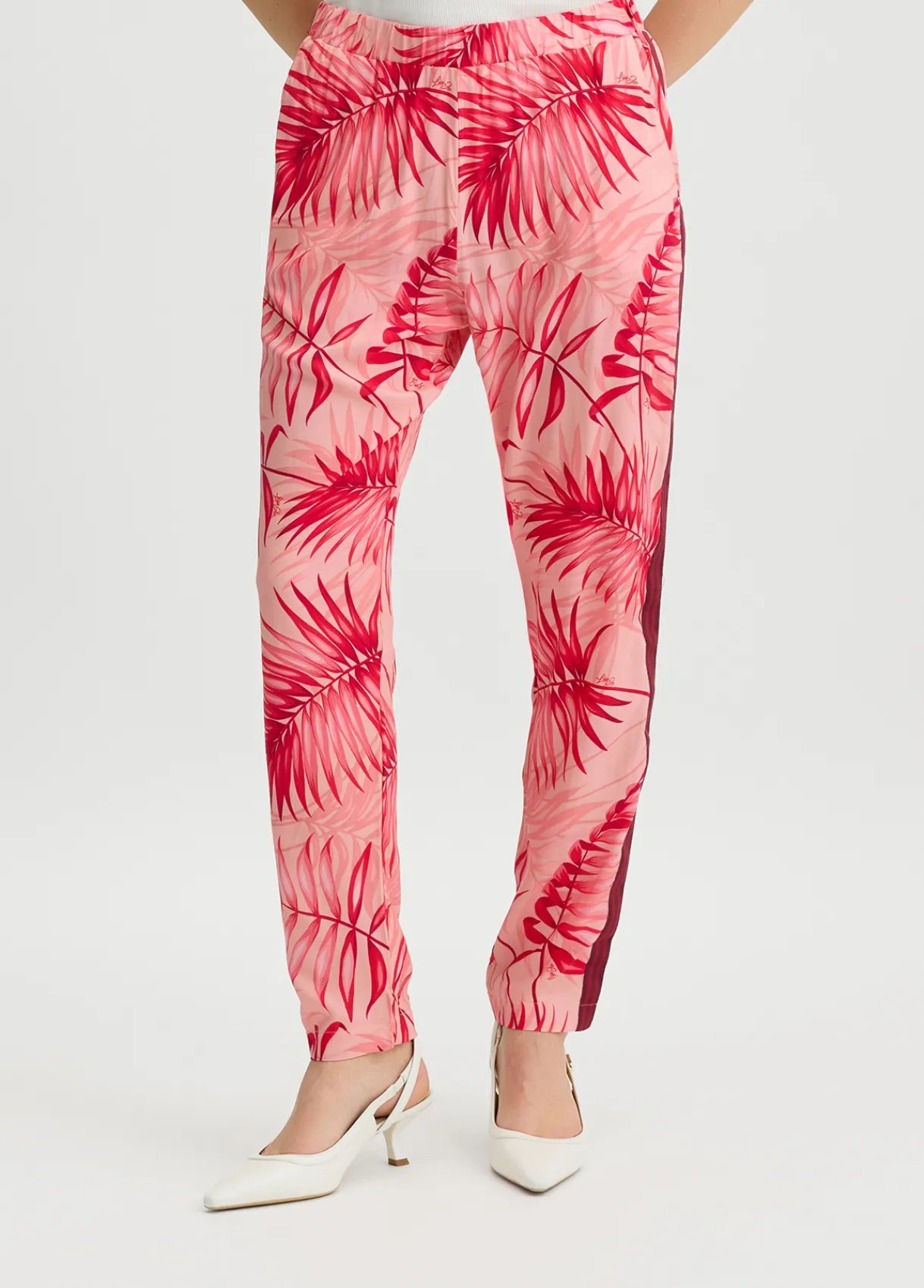 Liu Jo Pantalon avec imprimé floral|Femme Mode Plage|Pantalons
