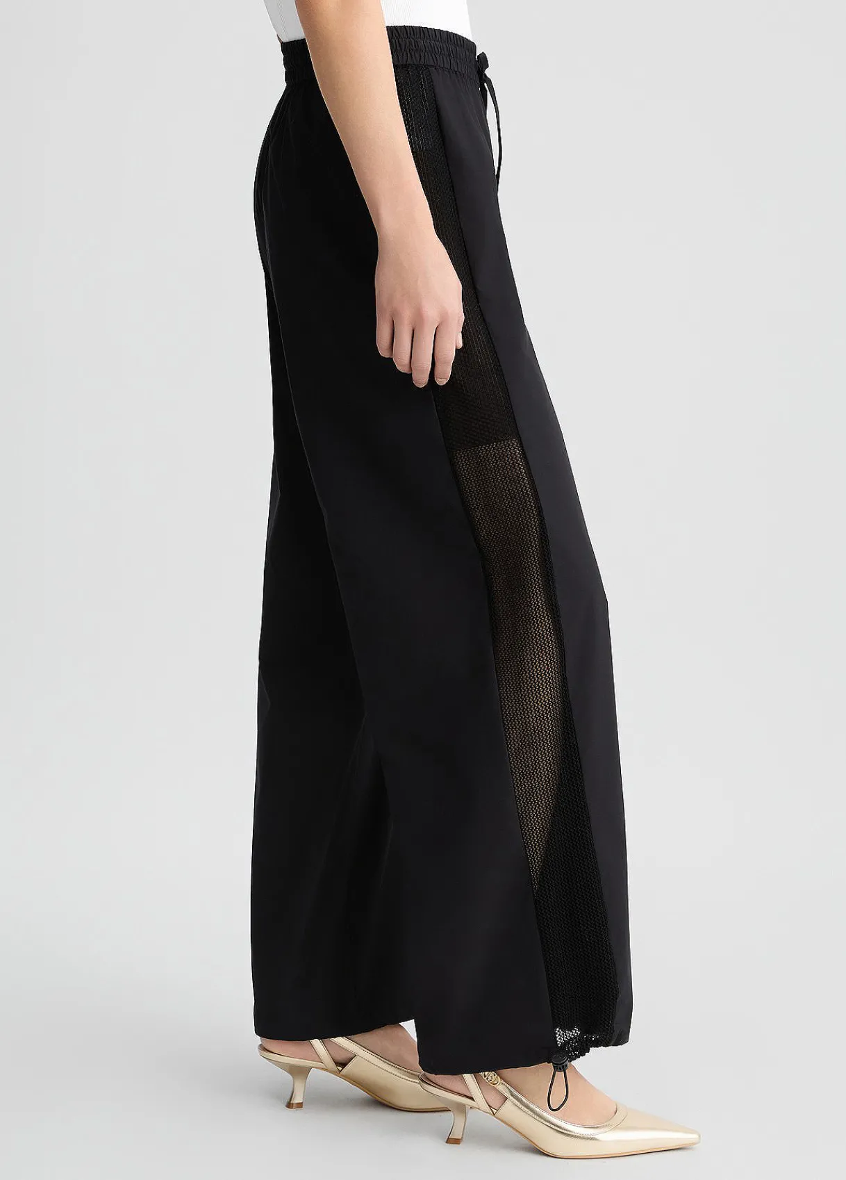 Liu Jo Pantalon avec insert en résille|Femme Vêtements De Sport|Pantalons
