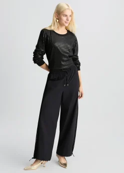 Liu Jo Pantalon avec insert en résille|Femme Vêtements De Sport|Pantalons
