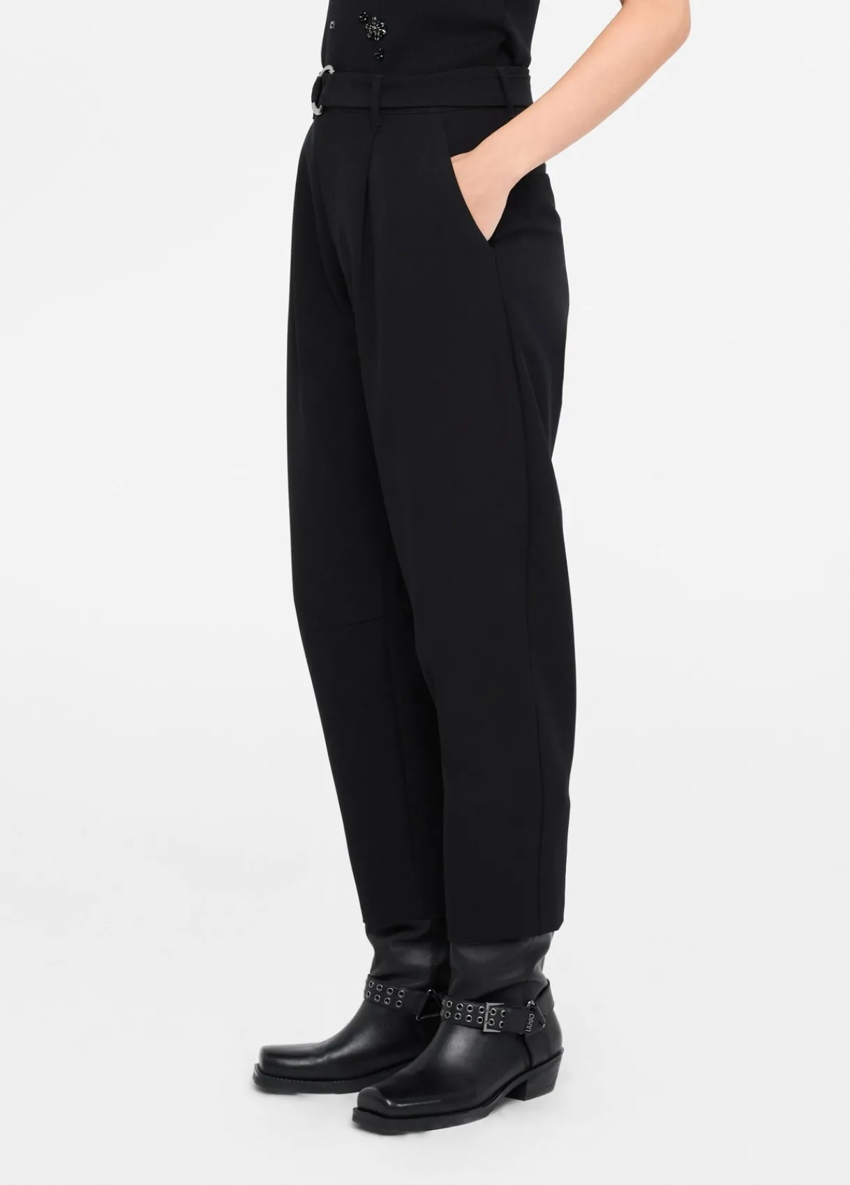 Liu Jo Pantalon ballon avec pinces|Femme Pantalons