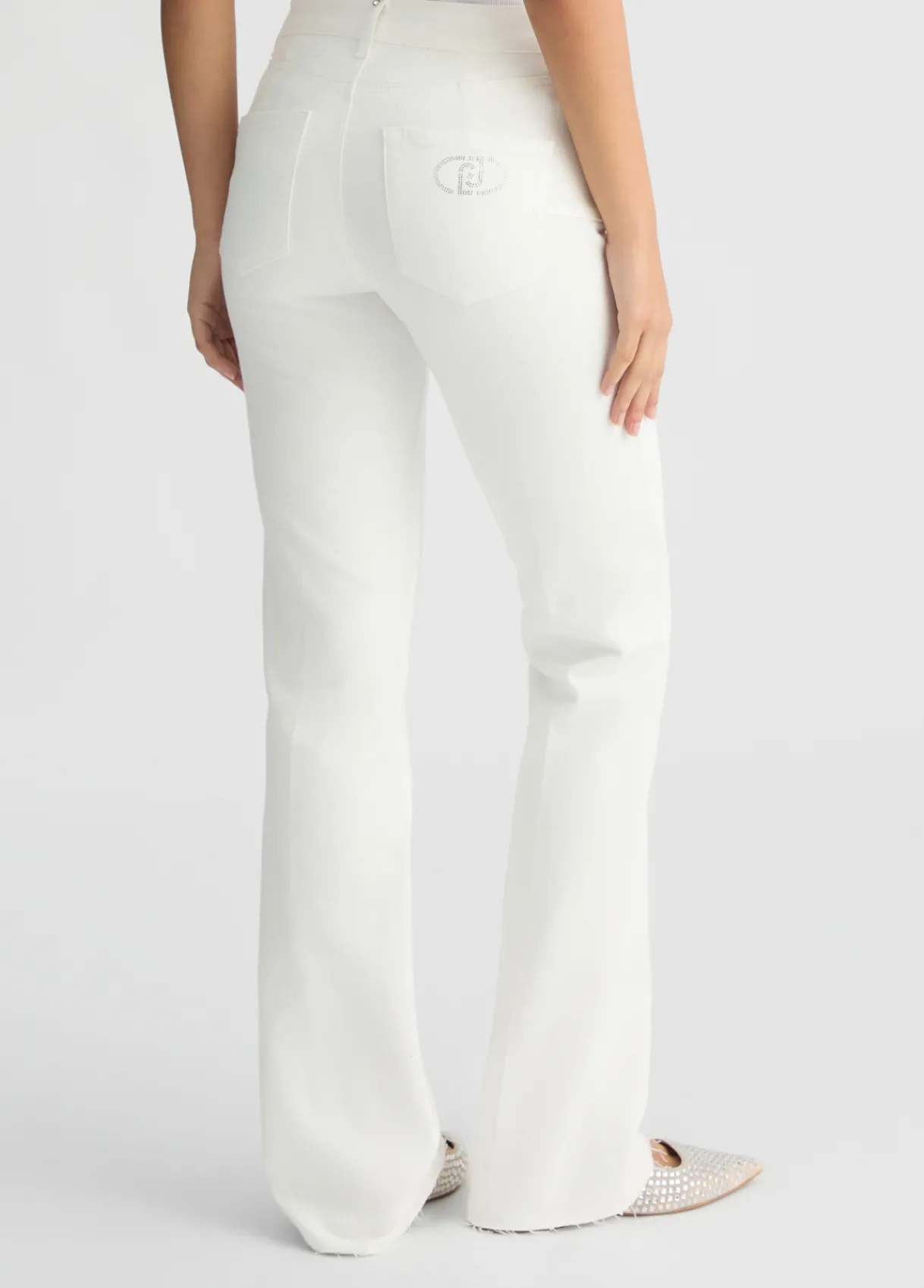 Liu Jo Pantalon bootcut avec strass|Femme Pantalons