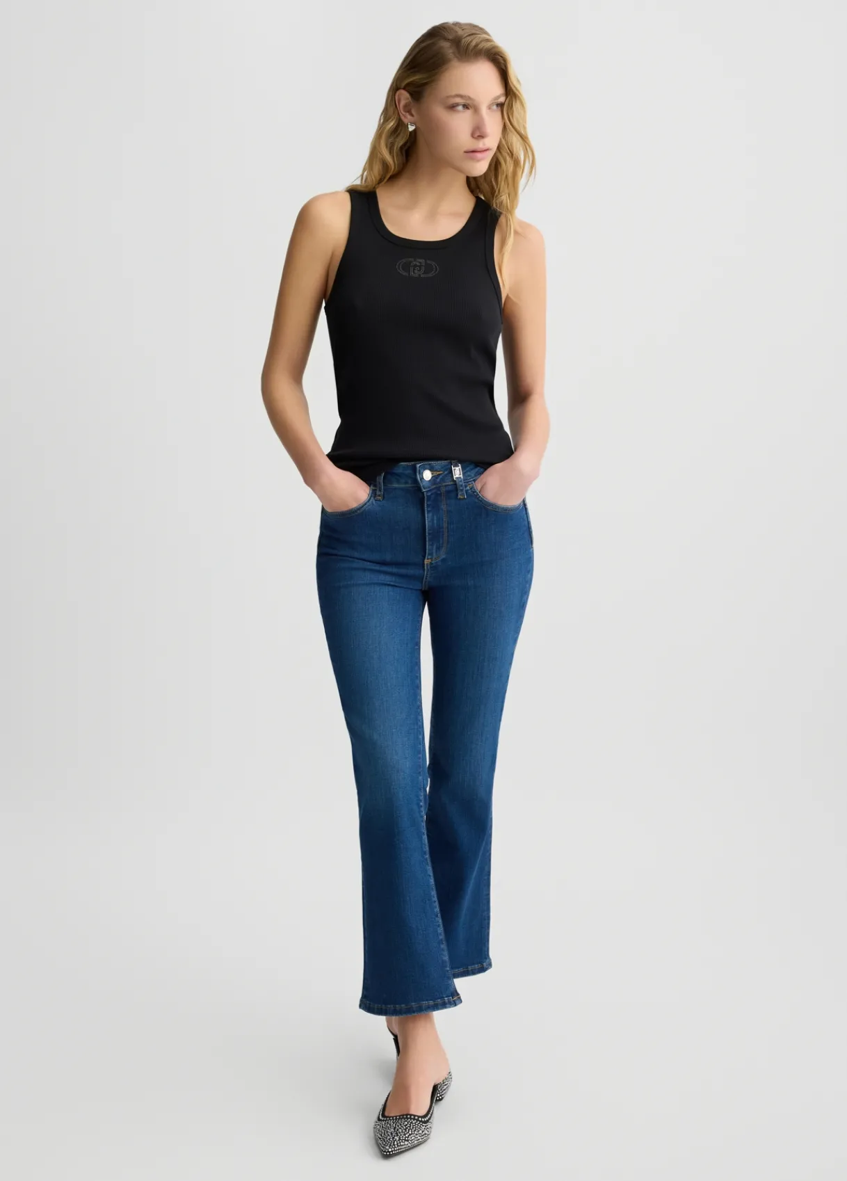 Liu Jo Pantalon bootcut taille haute|Femme Jeans Skinny