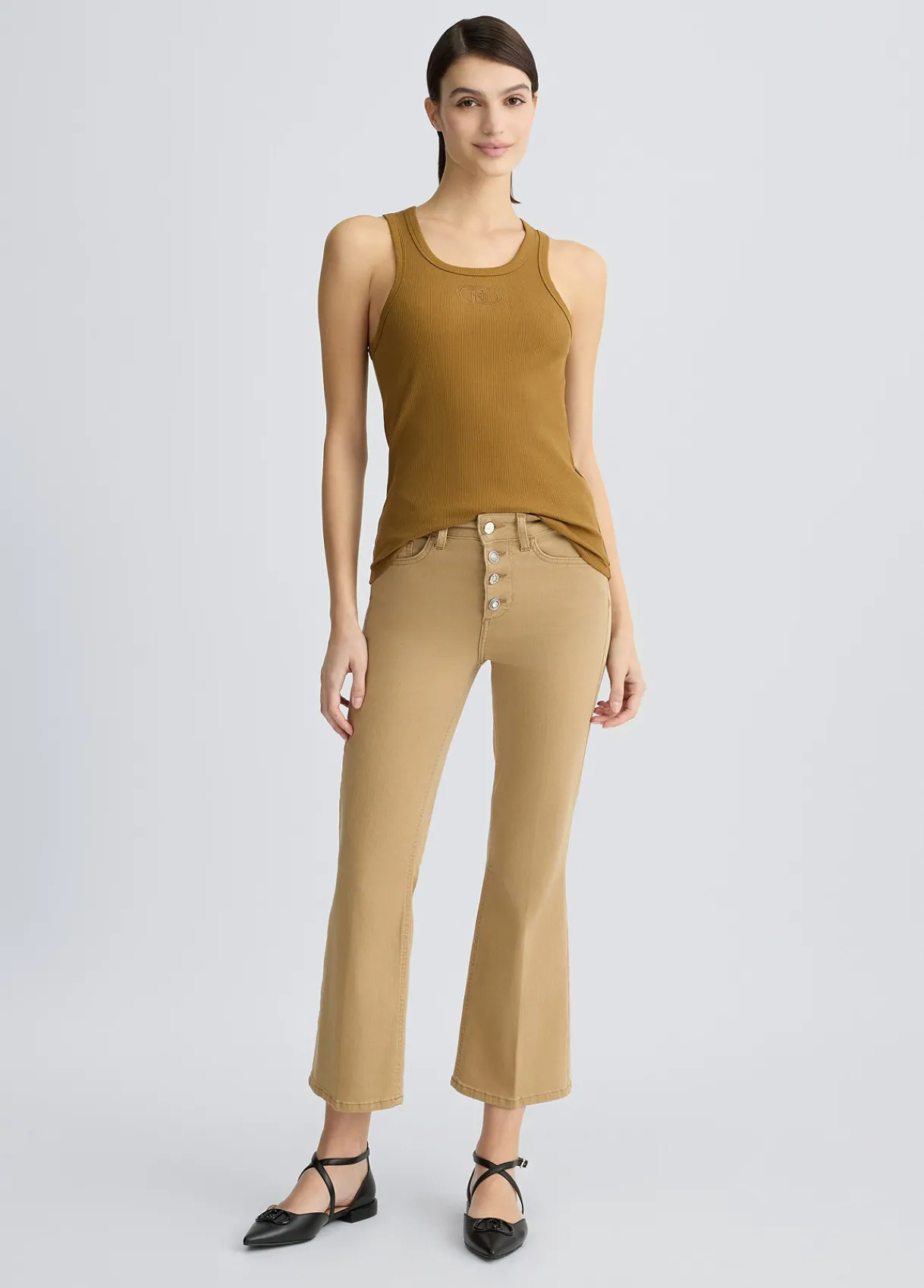 Liu Jo Pantalon bootcut taille haute|Femme Pantalons