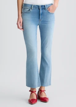 Liu Jo Pantalon bootcut taille haute|Femme Jeans Droit