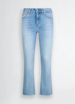 Liu Jo Pantalon bootcut taille haute|Femme Jeans Droit