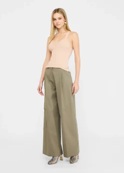 Liu Jo Pantalon cargo en coton|Femme Pantalons