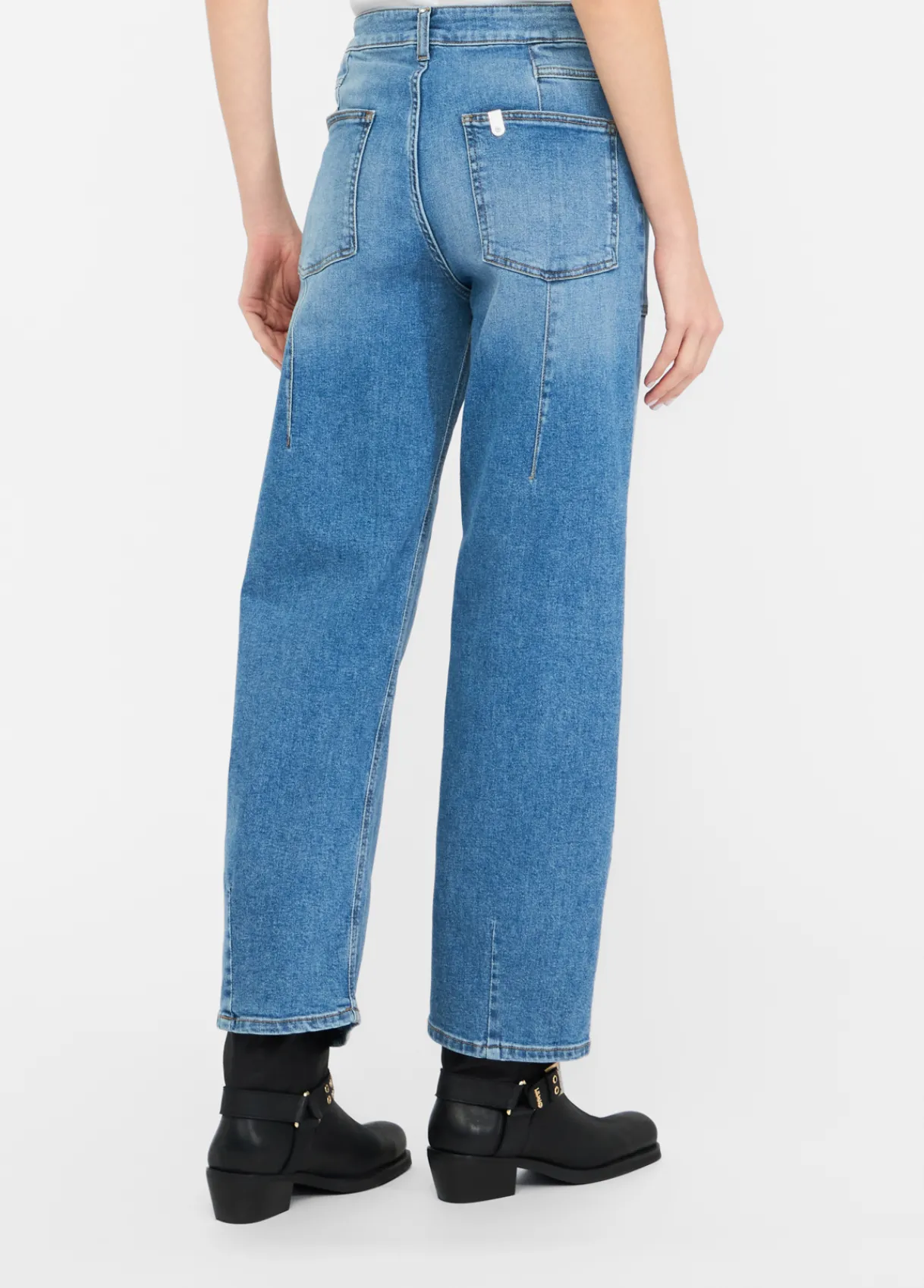 Liu Jo Pantalon carotte à taille haute|Femme Jeans Droit
