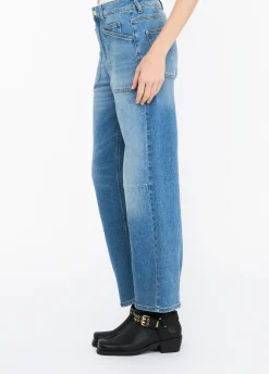 Liu Jo Pantalon carotte à taille haute|Femme Jeans Droit
