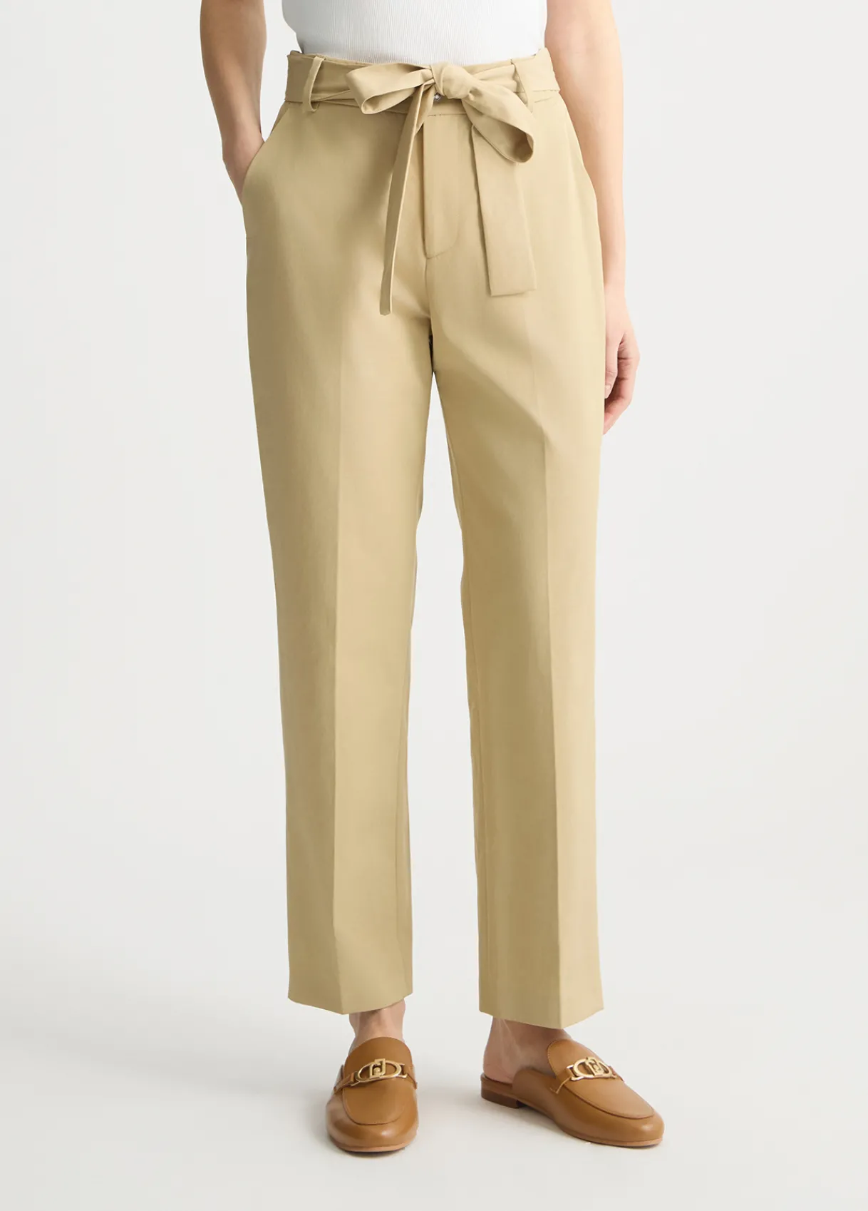 Liu Jo Pantalon chino avec ceinture|Femme Pantalons|Tailleurs