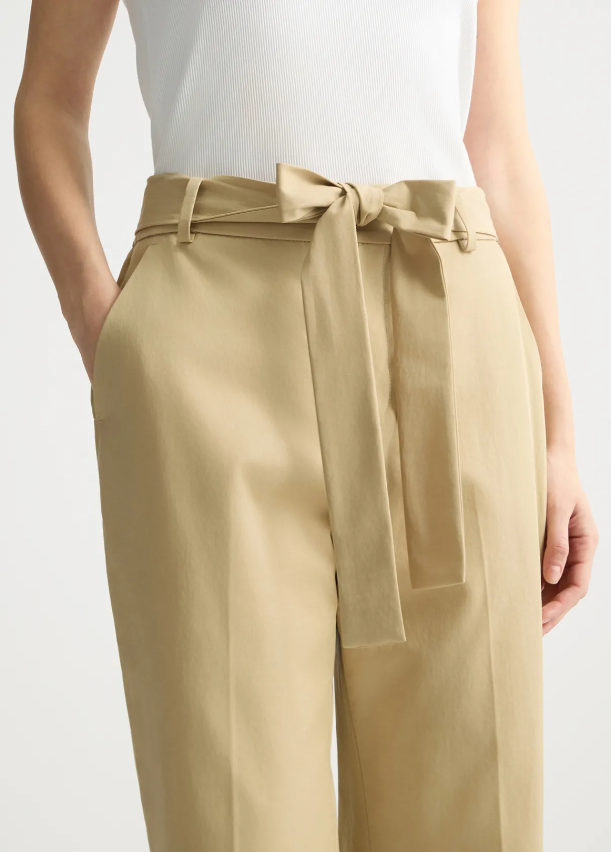 Liu Jo Pantalon chino avec ceinture|Femme Pantalons|Tailleurs