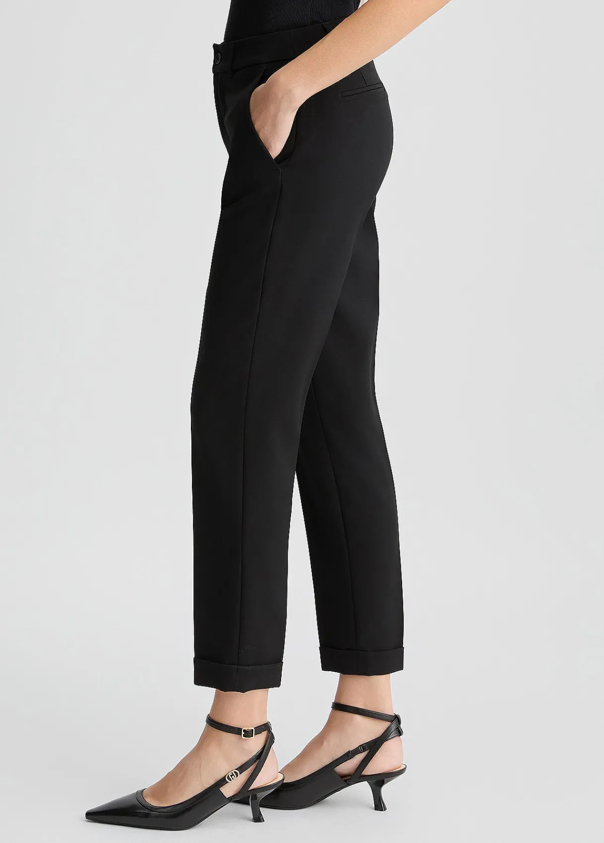Liu Jo Pantalon chino avec revers|Femme Pantalons|Tailleurs