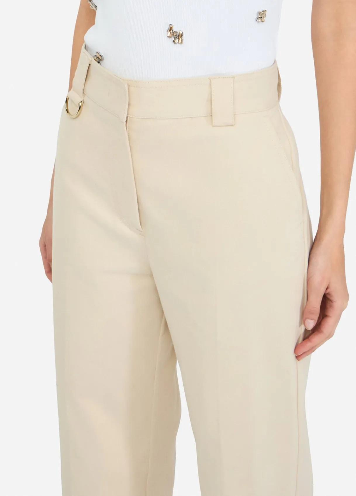 Liu Jo Pantalon chino en coton|Femme Pantalons