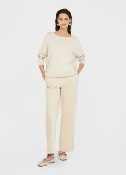 Liu Jo Pantalon chino en coton|Femme Pantalons