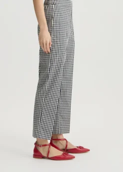 Liu Jo Pantalon cropped à carreaux|Femme Pantalons|Tailleurs