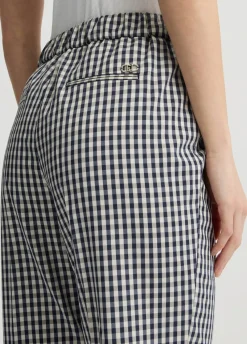 Liu Jo Pantalon cropped à carreaux|Femme Pantalons|Tailleurs