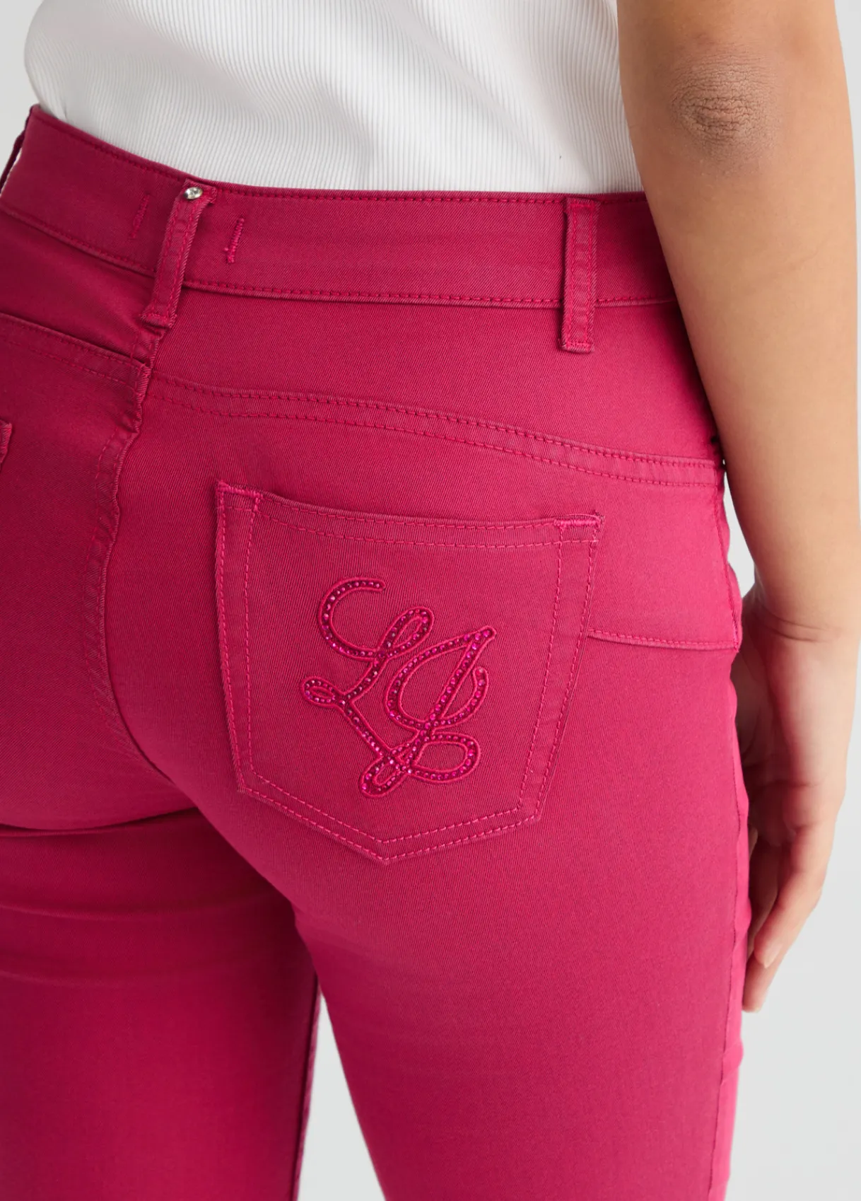 Liu Jo Pantalon cropped à taille haute|Femme Pantalons