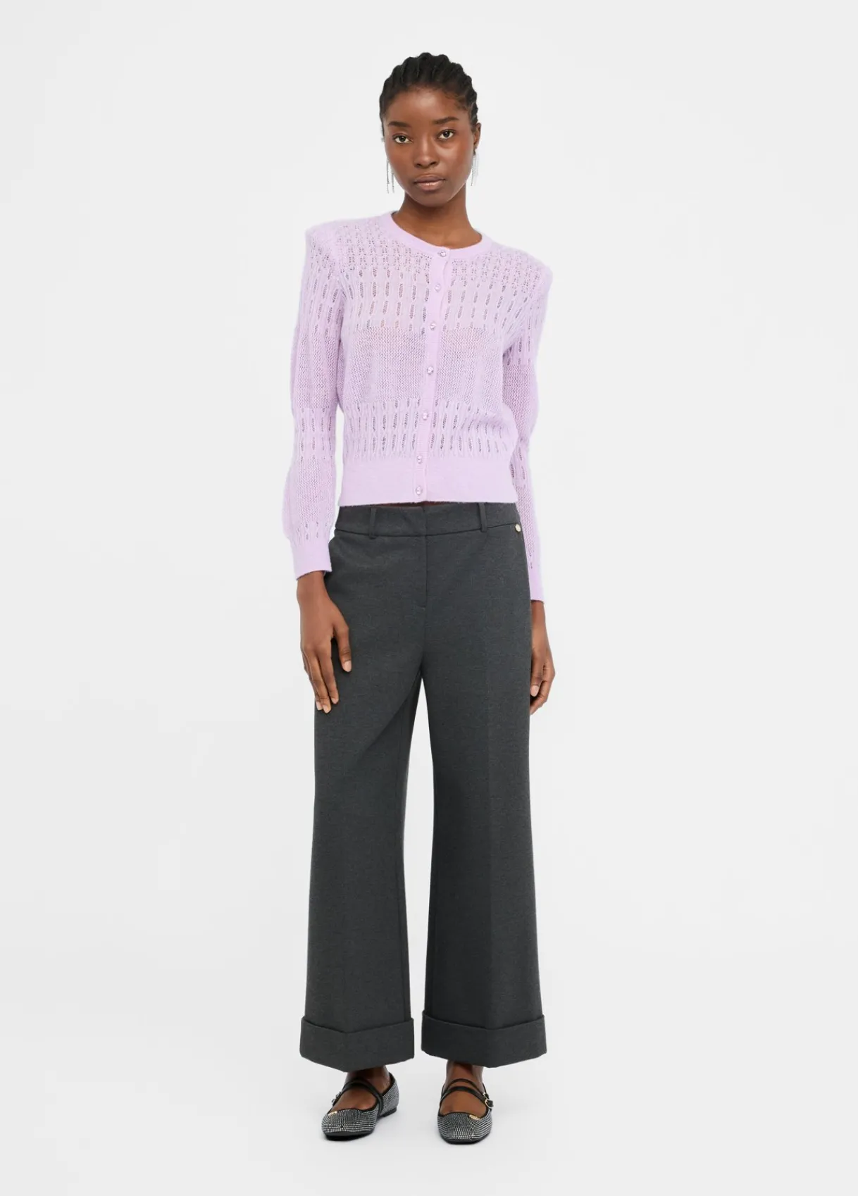 Liu Jo Pantalon cropped avec pli|Femme Pantalons