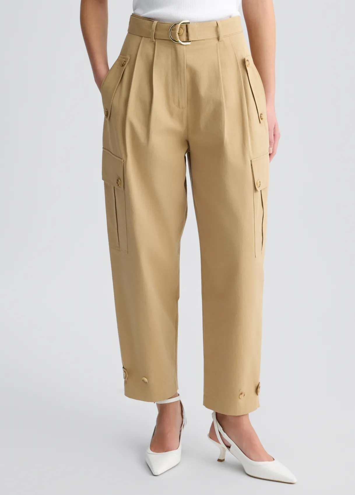 Liu Jo Pantalon cropped cargo|Femme Pantalons