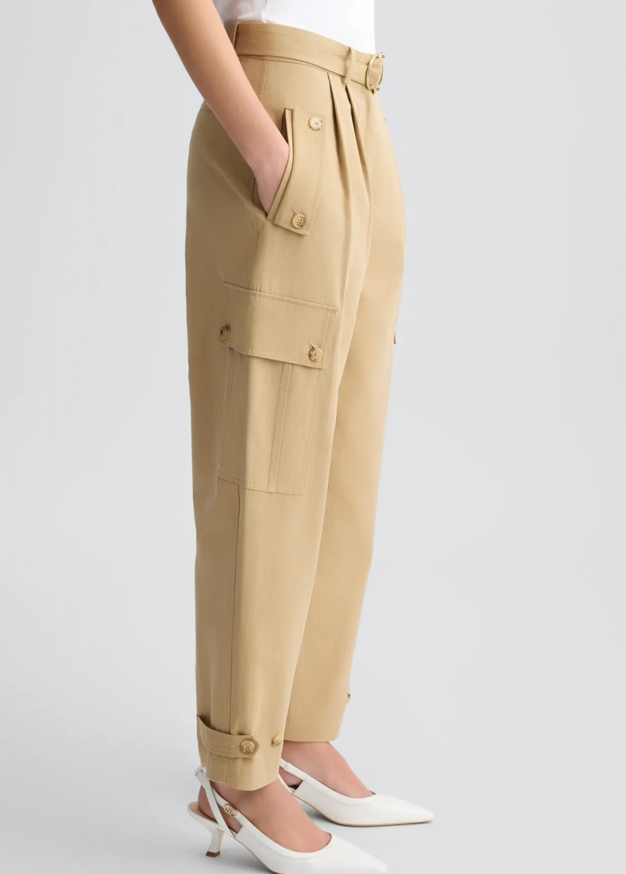 Liu Jo Pantalon cropped cargo|Femme Pantalons